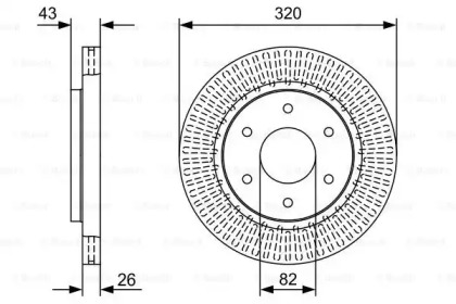 Тормозной диск BOSCH 0 986 479 W45