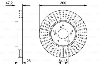 Тормозной диск BOSCH 0 986 479 W49