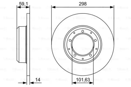 Тормозной диск BOSCH 0 986 479 W56