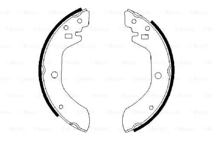 Комлект тормозных накладок BOSCH 0 986 487 164