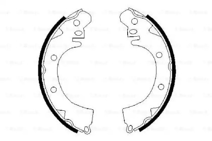 Комлект тормозных накладок BOSCH 0 986 487 208