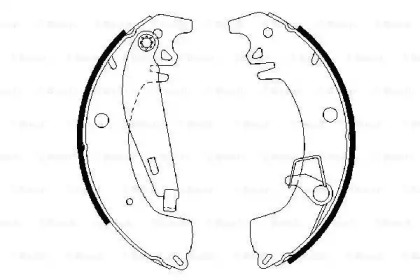 Комлект тормозных накладок BOSCH 0 986 487 332