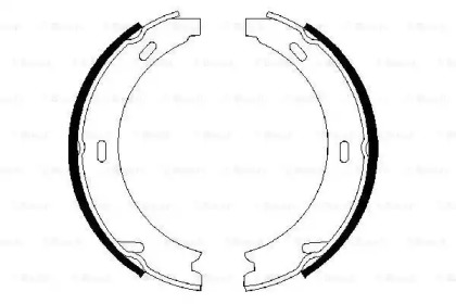 Комлект тормозных накладок BOSCH 0 986 487 344