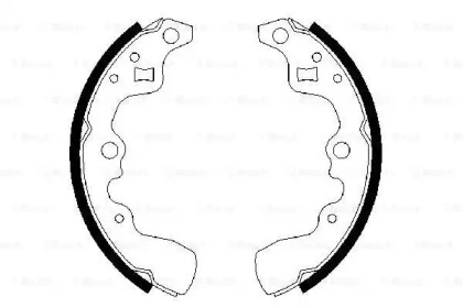Комлект тормозных накладок BOSCH 0 986 487 379