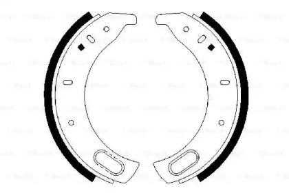 Комлект тормозных накладок BOSCH 0 986 487 459