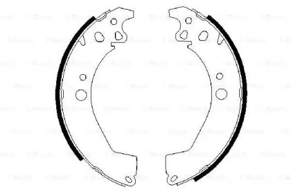Комлект тормозных накладок BOSCH 0 986 487 499