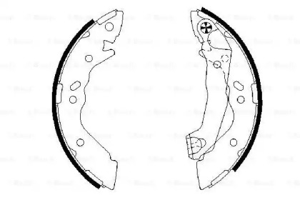 Комлект тормозных накладок BOSCH 0 986 487 581