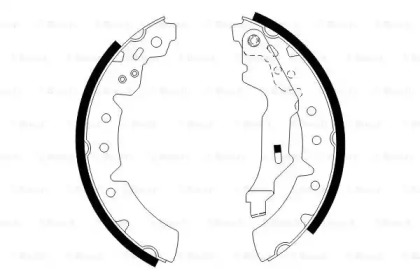 Комлект тормозных накладок BOSCH 0 986 487 586