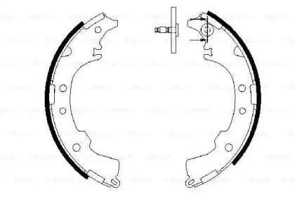 Комлект тормозных накладок BOSCH 0 986 487 588