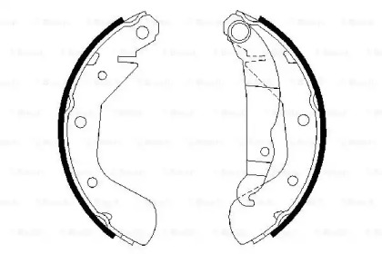 Комлект тормозных накладок BOSCH 0 986 487 613