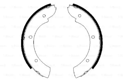Комлект тормозных накладок BOSCH 0 986 487 622