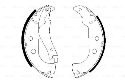 Комлект тормозных накладок BOSCH 0 986 487 629