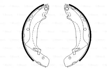 Комлект тормозных накладок BOSCH 0 986 487 642