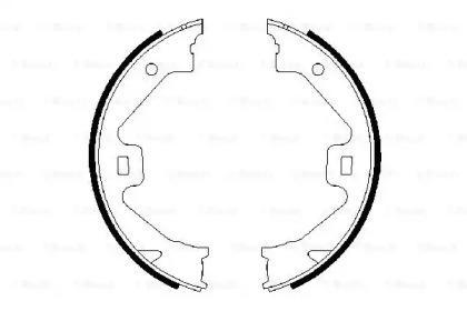 Комлект тормозных накладок BOSCH 0 986 487 650