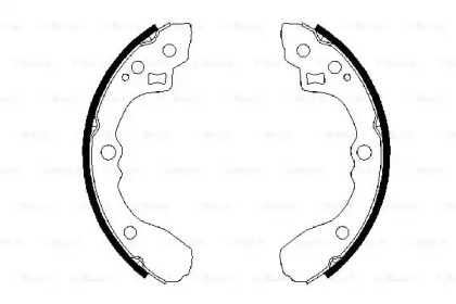 Комлект тормозных накладок BOSCH 0 986 487 687