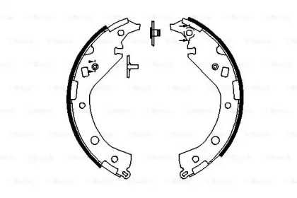 Комлект тормозных накладок BOSCH 0 986 487 692