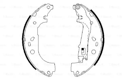 Комлект тормозных накладок BOSCH 0 986 487 717