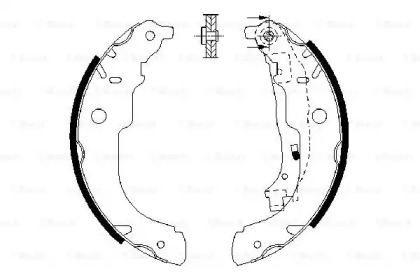 Комлект тормозных накладок BOSCH 0 986 487 721