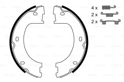 Комлект тормозных накладок BOSCH 0 986 487 751