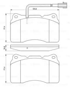 Комплект тормозных колодок BOSCH 0 986 494 067