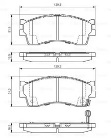 Комплект тормозных колодок BOSCH 0 986 494 146