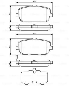 Комплект тормозных колодок BOSCH 0 986 494 190