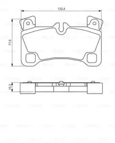 Комплект тормозных колодок BOSCH 0 986 494 205