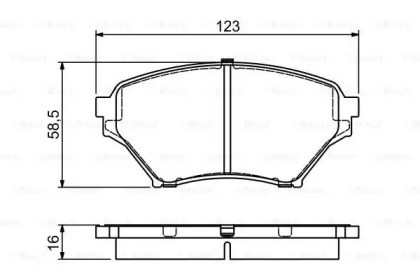 Комплект тормозных колодок BOSCH 0 986 494 225