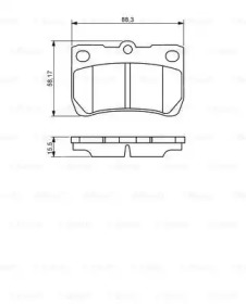 Комплект тормозных колодок BOSCH 0 986 494 253