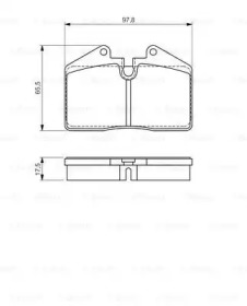 Комплект тормозных колодок BOSCH 0 986 494 267