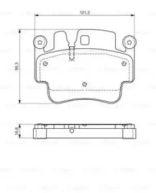 Комплект тормозных колодок BOSCH 0 986 494 281