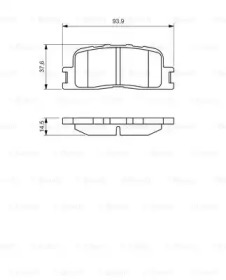 Комплект тормозных колодок BOSCH 0 986 494 359