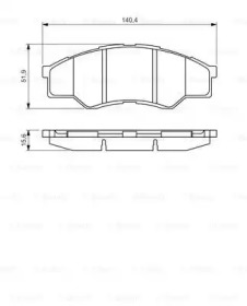 Комплект тормозных колодок BOSCH 0 986 494 425