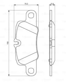 Комплект тормозных колодок BOSCH 0 986 494 431