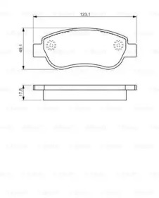 Комплект тормозных колодок BOSCH 0 986 494 454