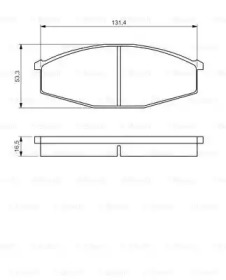 Комплект тормозных колодок BOSCH 0 986 494 566