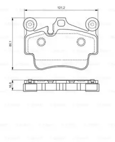 Комплект тормозных колодок BOSCH 0 986 494 567