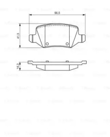 Комплект тормозных колодок BOSCH 0 986 494 569