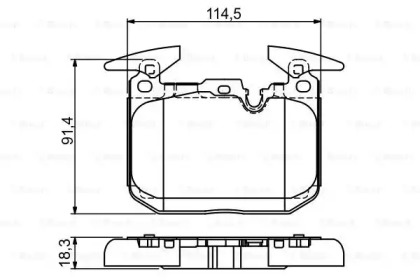 Комплект тормозных колодок BOSCH 0 986 494 674