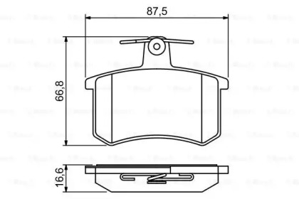 Комплект тормозных колодок BOSCH 0 986 494 846