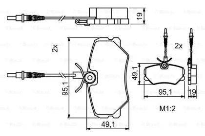 Комплект тормозных колодок BOSCH 0 986 494 849