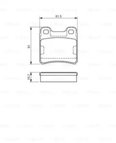 Комплект тормозных колодок BOSCH 0 986 495 044