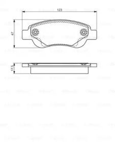 Комплект тормозных колодок BOSCH 0 986 495 085