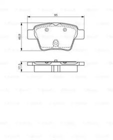 Комплект тормозных колодок BOSCH 0 986 495 092