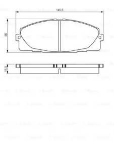 Комплект тормозных колодок BOSCH 0 986 495 152