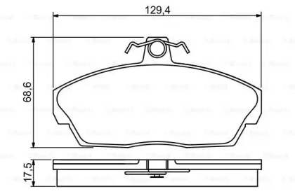 Комплект тормозных колодок BOSCH 0 986 495 228