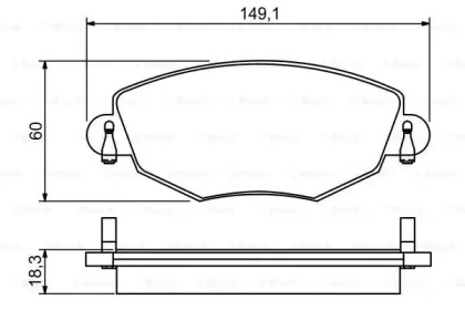 Комплект тормозных колодок BOSCH 0 986 495 230