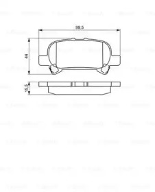 Комплект тормозных колодок BOSCH 0 986 495 322