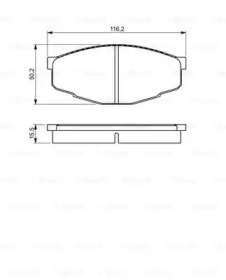 Комплект тормозных колодок BOSCH 0 986 495 331