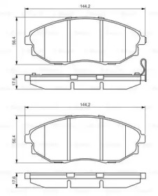 Комплект тормозных колодок BOSCH 0 986 495 353